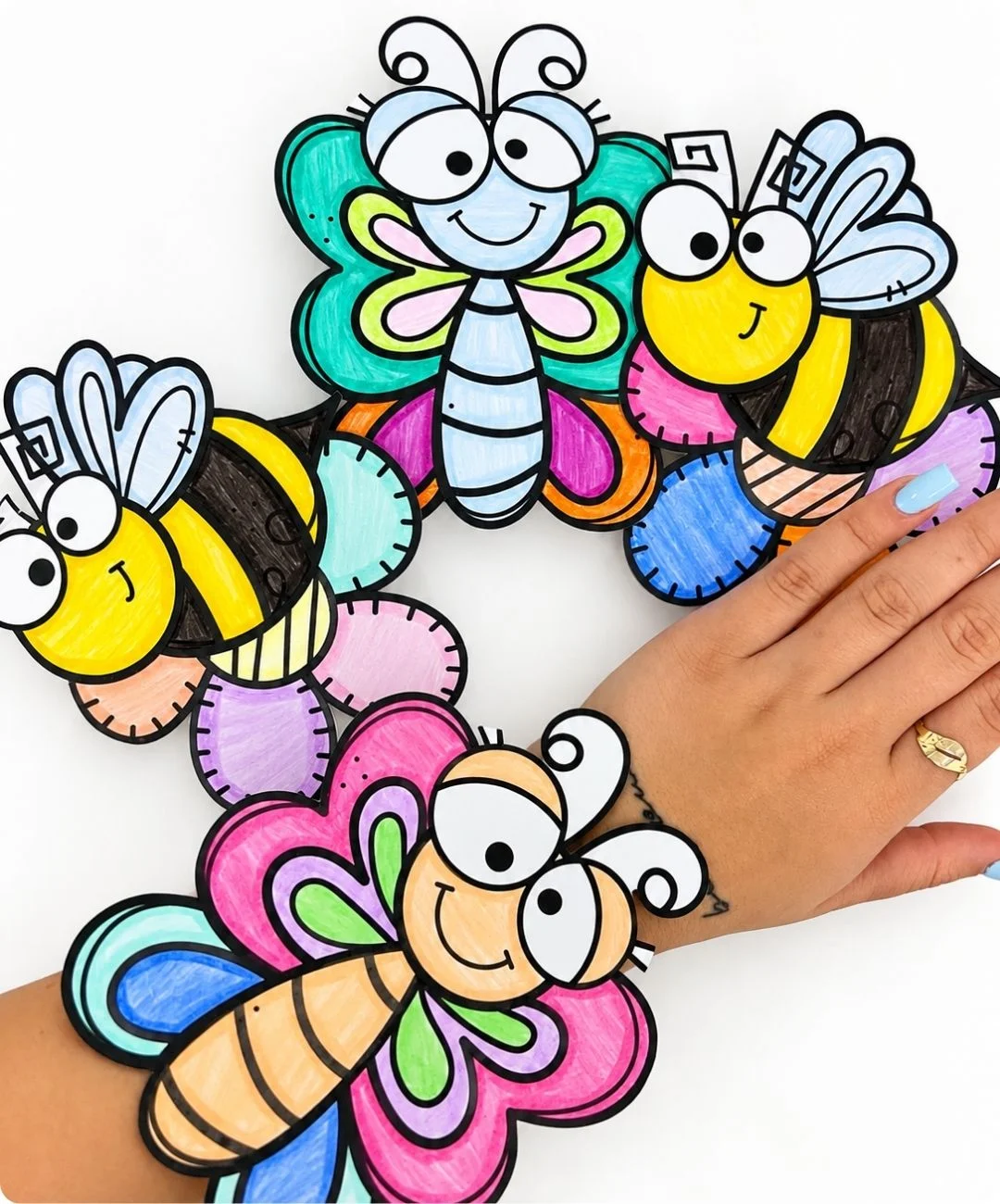 Moldes de abelha e borboleta para imprimir — Anos Iniciais — Atividades para Educação Infantil: Transforme a primavera em…
