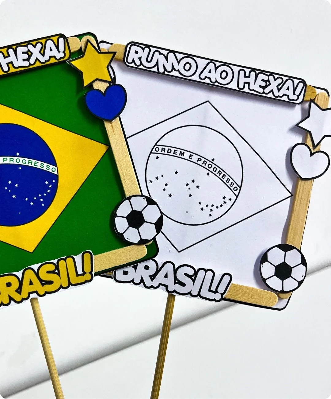 Moldes de Copa do Mundo 2026 para imprimir — amostra 1: Uma produção de artes com tema de futebol