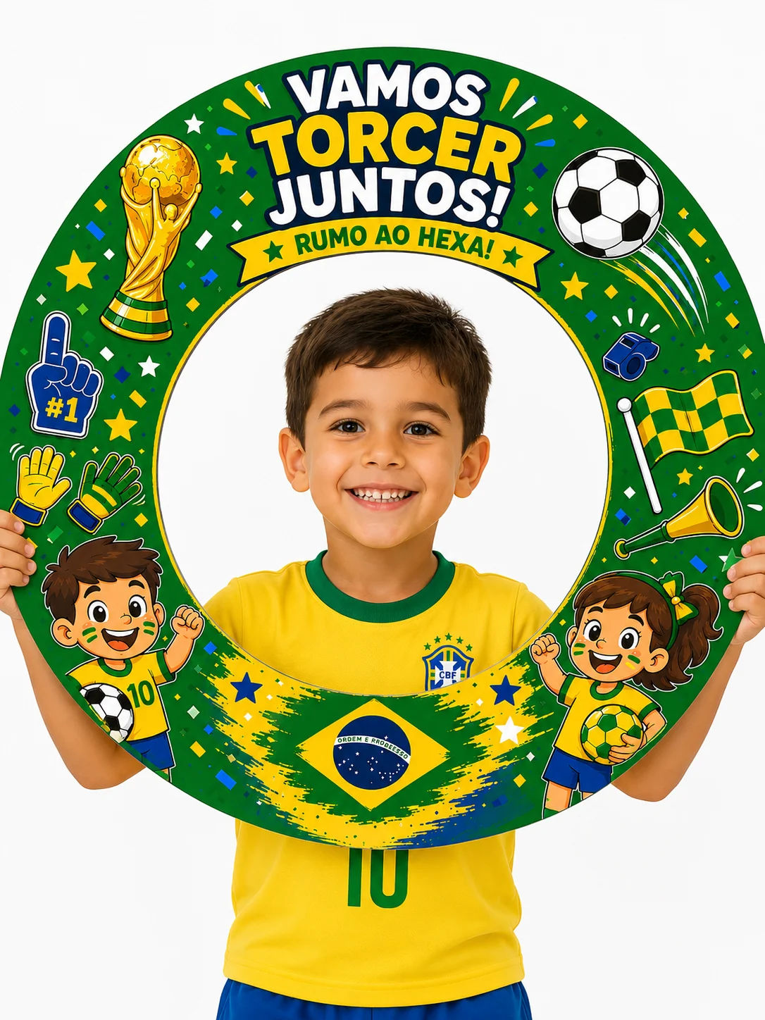 Moldura Bambolê Copa do Mundo – PDF para Imprimir — Alfabetização para Educação Infantil: Deixe a torcida ainda mais…