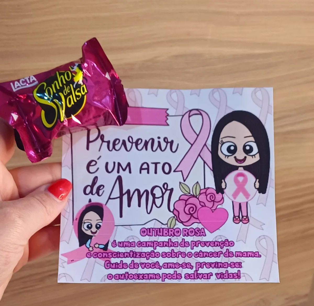 Moldura Bambolê Outubro Rosa - Cuidar-se é um ato de Amor — amostra 4: Decoração para usar no bambolê para fazer lindas…