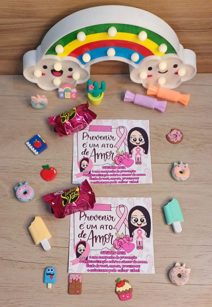Moldura Bambolê Outubro Rosa - Cuidar-se é um ato de Amor — amostra 5: Decoração para usar no bambolê para fazer lindas…