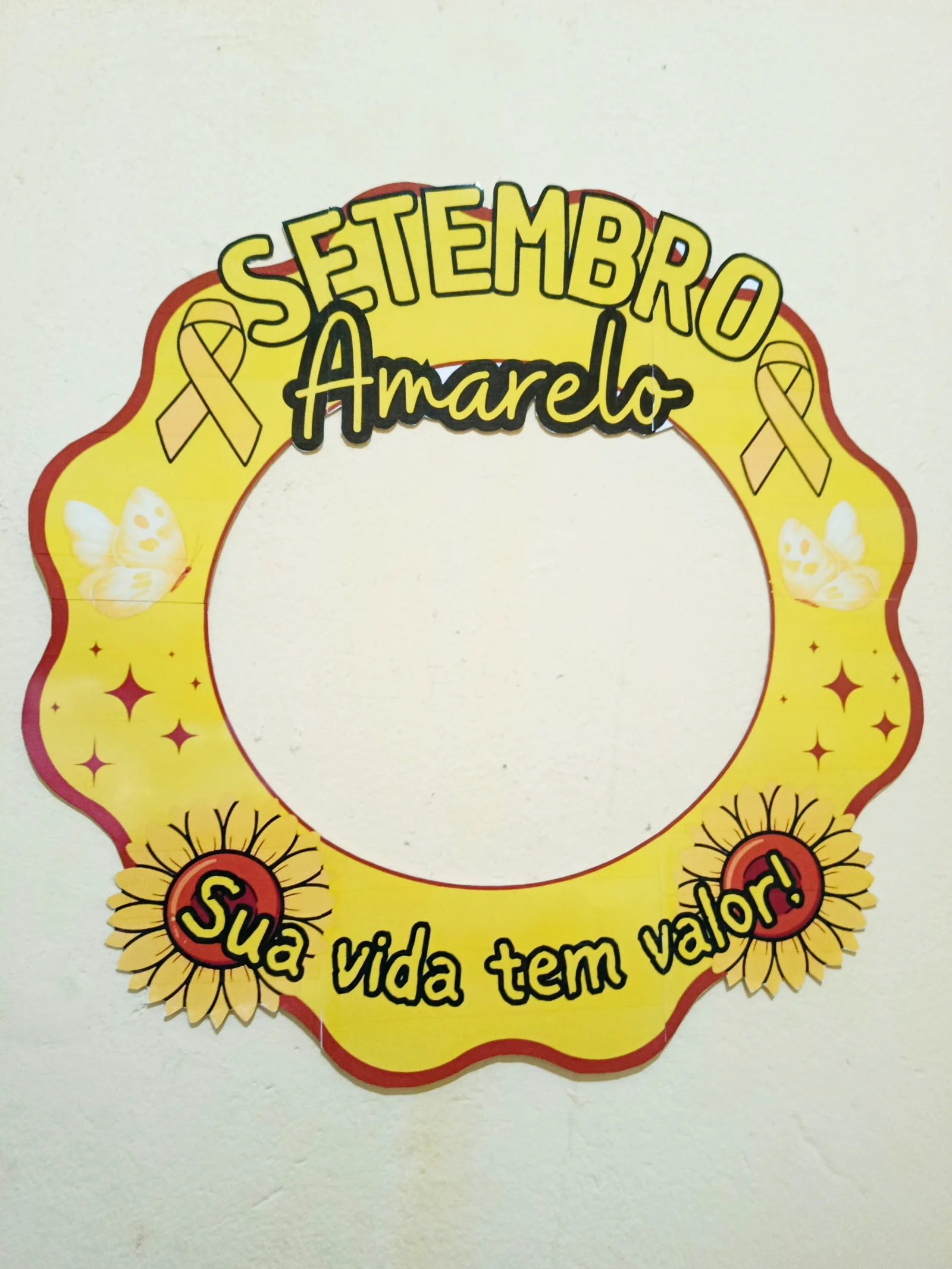 MOLDURA/BAMBOLÊ SETEMBRO AMARELO – PDF para Imprimir — Alfabetização para Educação Infantil: Um recurso especial para…