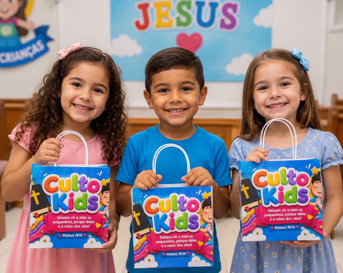 Moldura Bomboniere Culto Kids – Moldura para Fotos e Lembrancinha — amostra 3: Um recurso alegre e colorido para deixar o…