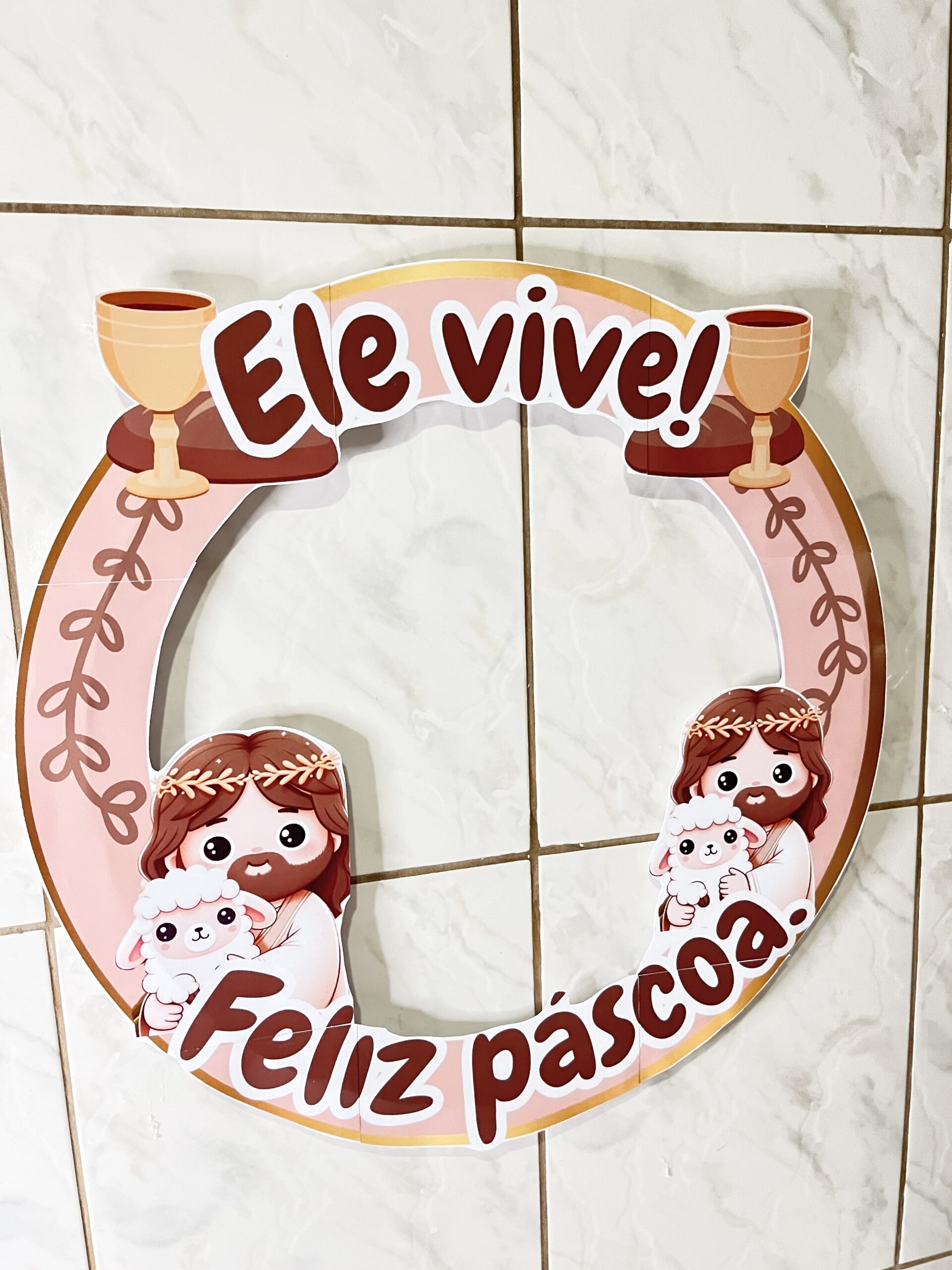 Moldura de foto/ bambolê: páscoa criastã – Material Pedagógico — amostra 2: Formato e entrega