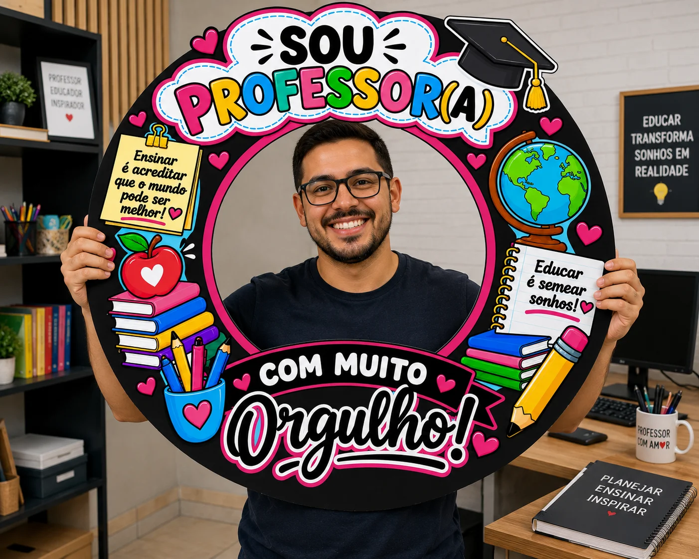 Moldura Dia dos Professores – Sou Professora — amostra 1: 🌷👩🏫 MOLDURA “SOU PROFESSORA, COM MUITO ORGULHO!” Moldura Dia dos Professores – Sou Professora — amostra 1: 🌷👩🏫 MOLDURA “SOU PROFESSORA, COM MUITO ORGULHO!”