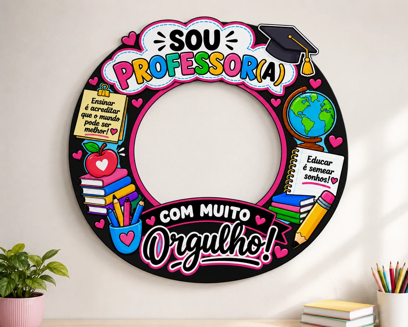 Moldura Dia dos Professores – Sou Professora — amostra 2: 🌷✨ Celebre o orgulho de ensinar e registre momentos inesquecíveis! Moldura Dia dos Professores – Sou Professora — amostra 2: 🌷✨ Celebre o orgulho de ensinar e registre momentos inesquecíveis!