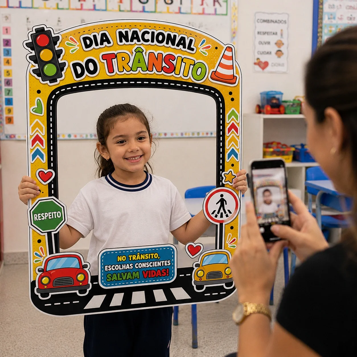Moldura dia nacional do trânsito 🚥 decoração — Datas comemorativas para Educação Infantil: Moldura dia do trânsito…