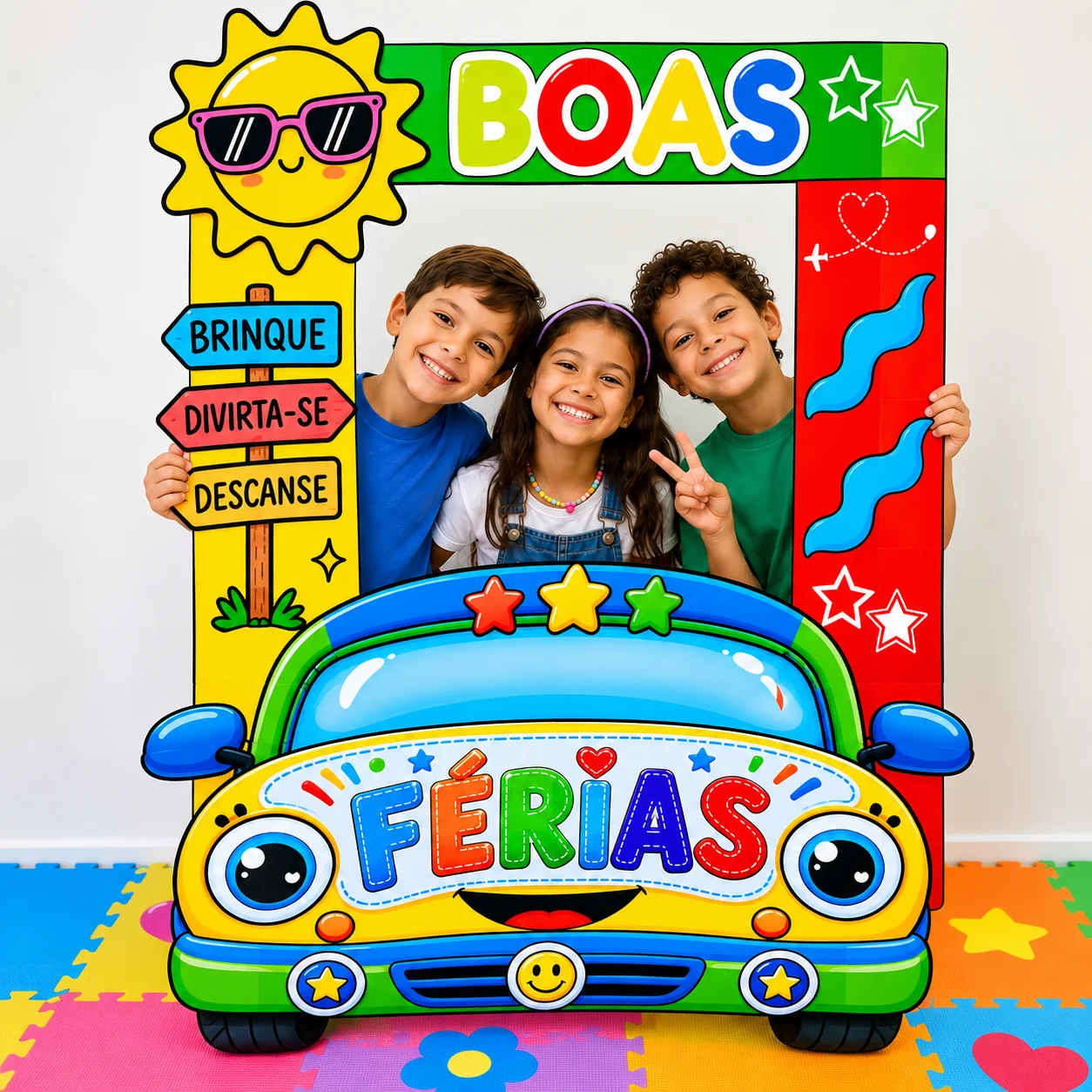 Moldura Férias,-Tema Carrinho-Ensino infantil — capa do material