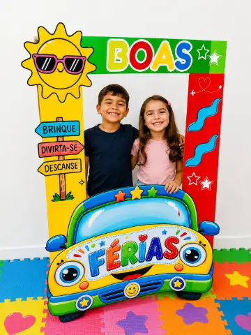 Moldura Férias Tema Carrinho PDF | Foto Escolar — amostra 3: Moldura fotográfica "Boas Férias" com tema de carrinho em PDF Moldura Férias Tema Carrinho PDF | Foto Escolar — amostra 3: Moldura fotográfica "Boas Férias" com tema de carrinho em PDF
