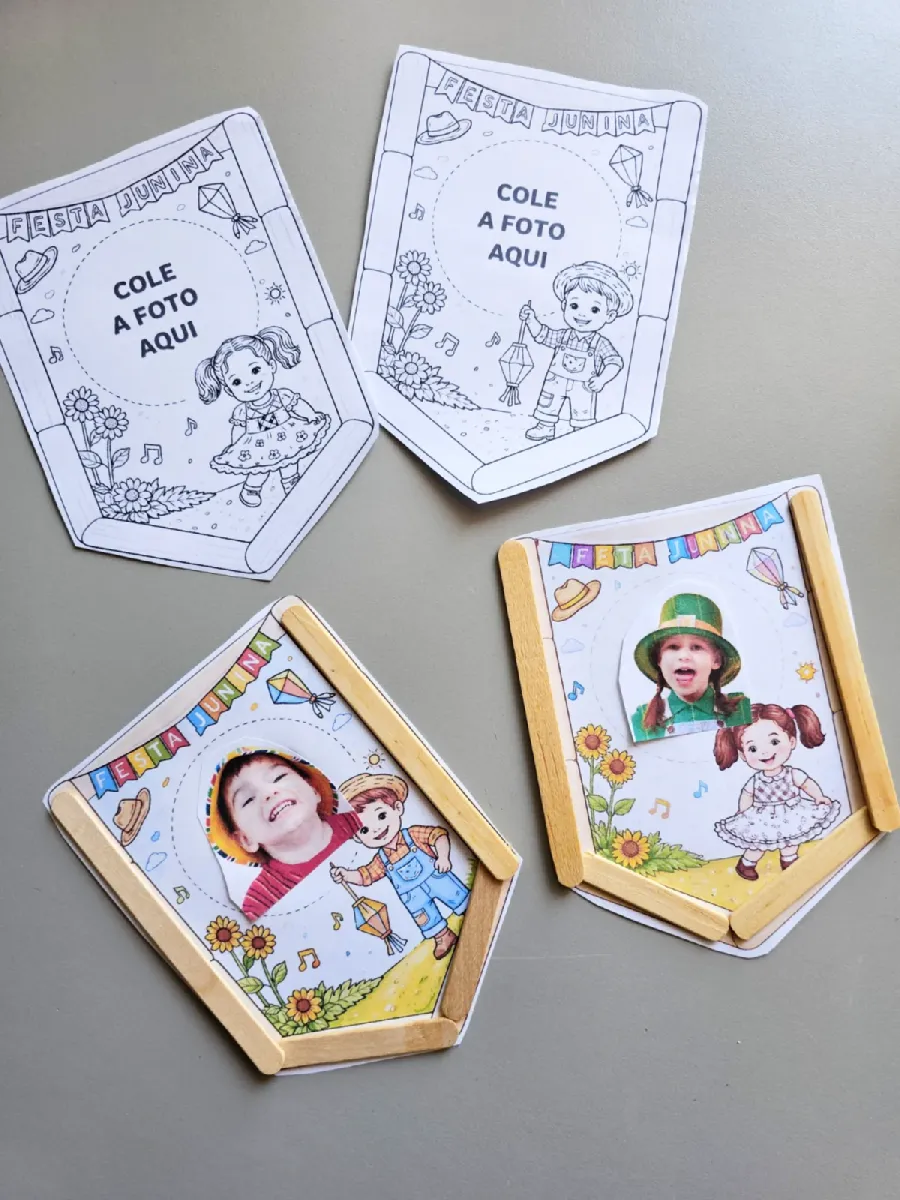 📸🌽 MOLDURA FOTO JUNINA 🌽📸( quadrinhos ) — Datas comemorativas para Educação Infantil: Registre momentos inesquecíveis…