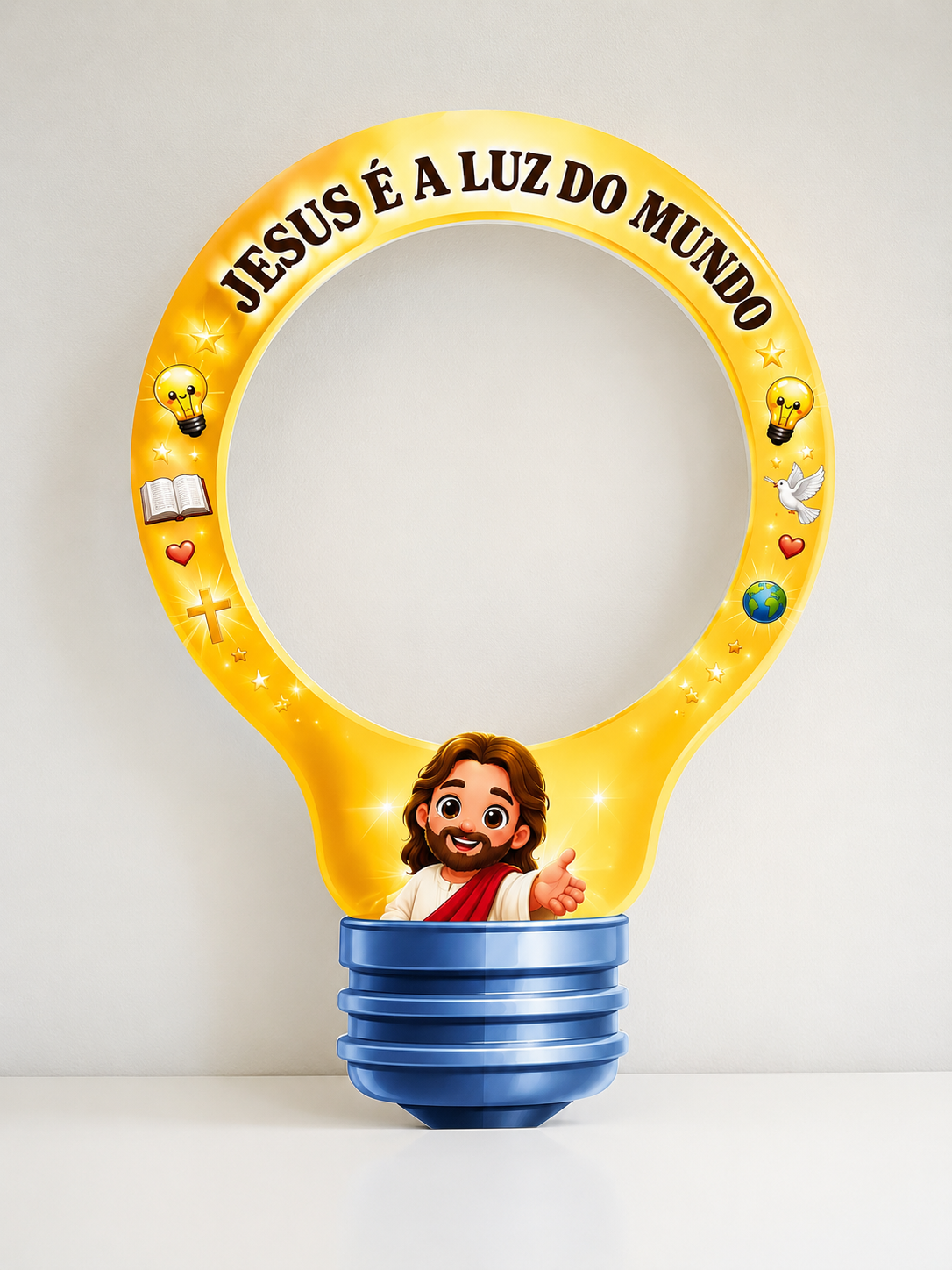 Moldura fotográfica - jesus é a luz do mundo – PDF para Imprimir — amostra 1: Sobre o MOLDURA FOTOGRÁFICA - JESUS É A LUZ…