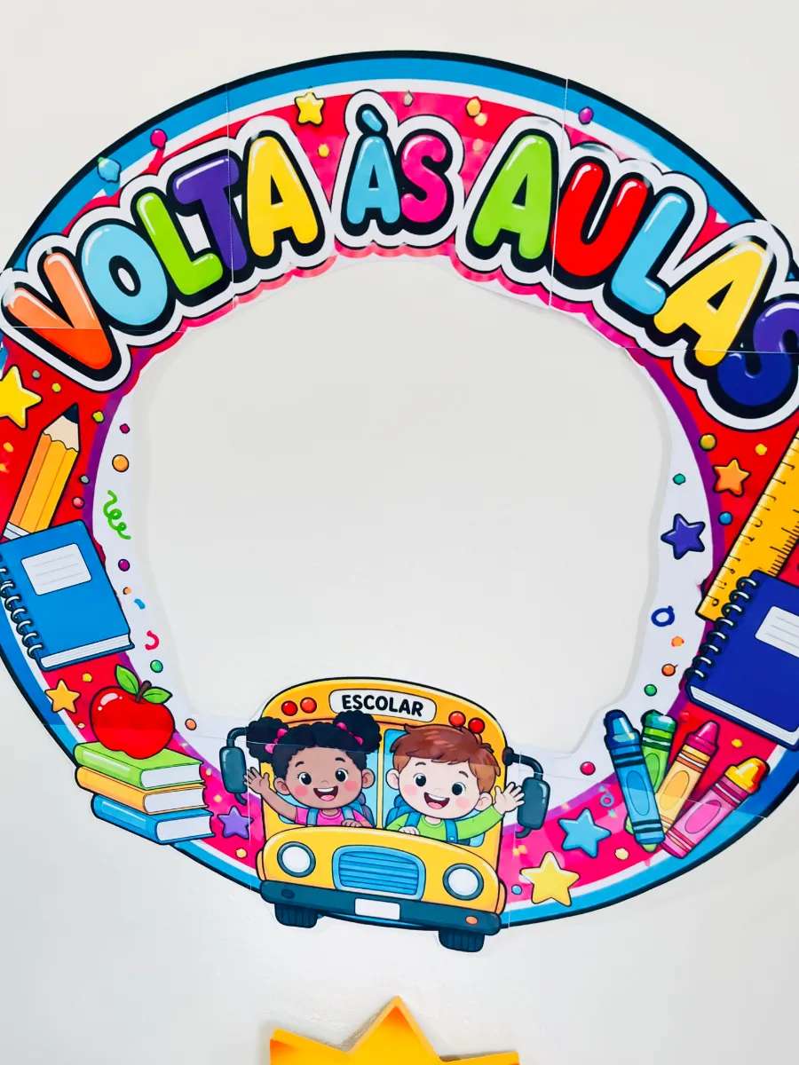 Moldura Fotográfica Volta às Aulas - Decoração de Sala — Datas comemorativas para Educação Infantil: Professoras, que tal…