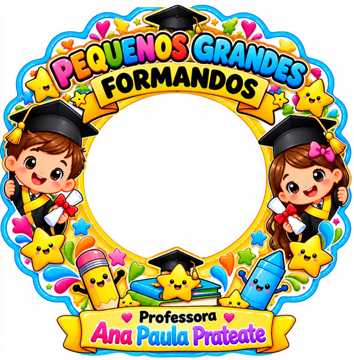 MOLDURA PARA FOTOS FORMATURA EDUCAÇÃO INFANTIL — Outros para Educação Infantil: A moudura de formatura para a educação…