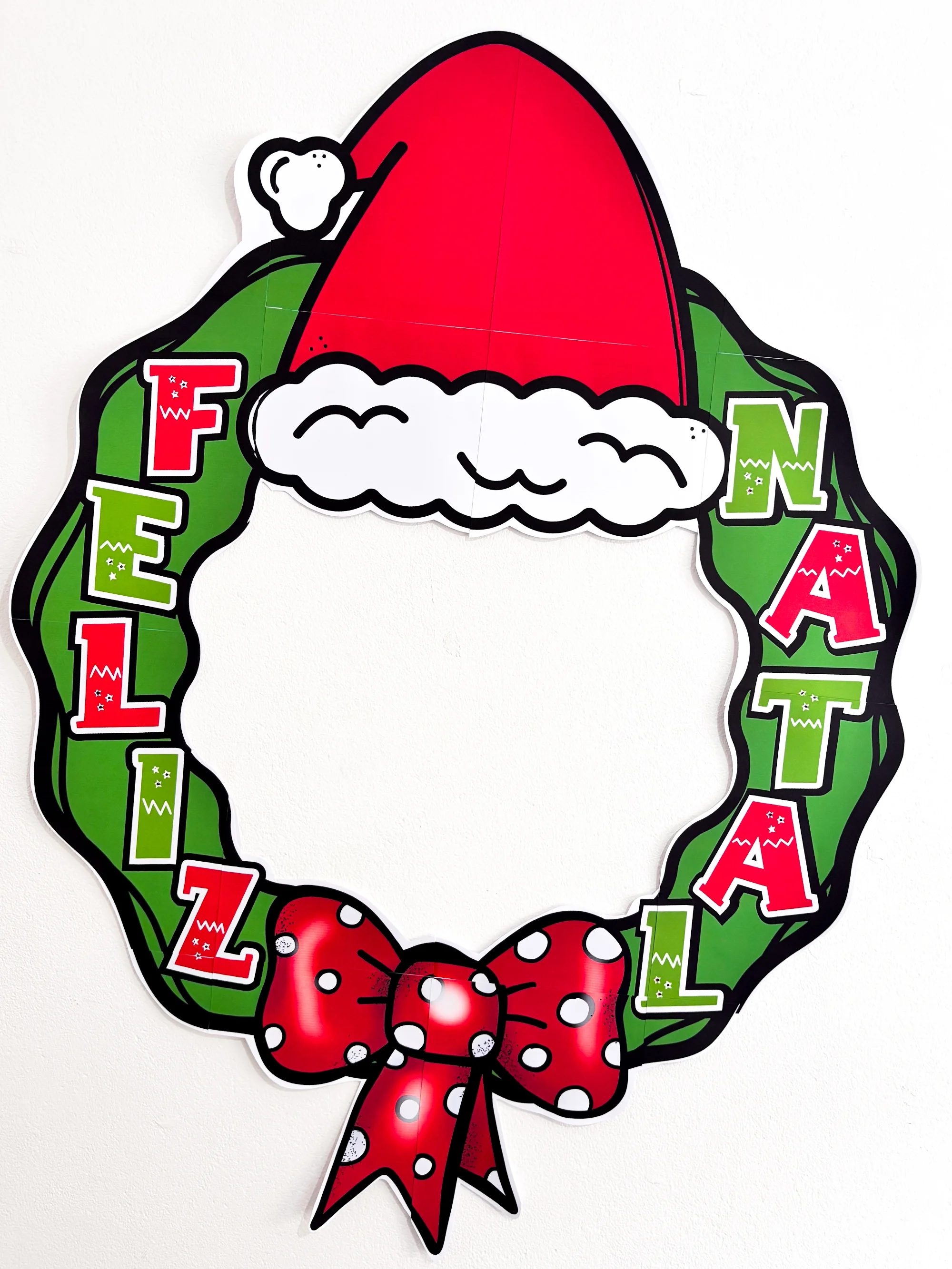 Moldura Natalina para Fotos – Bambolê Feliz Natal — capa do material