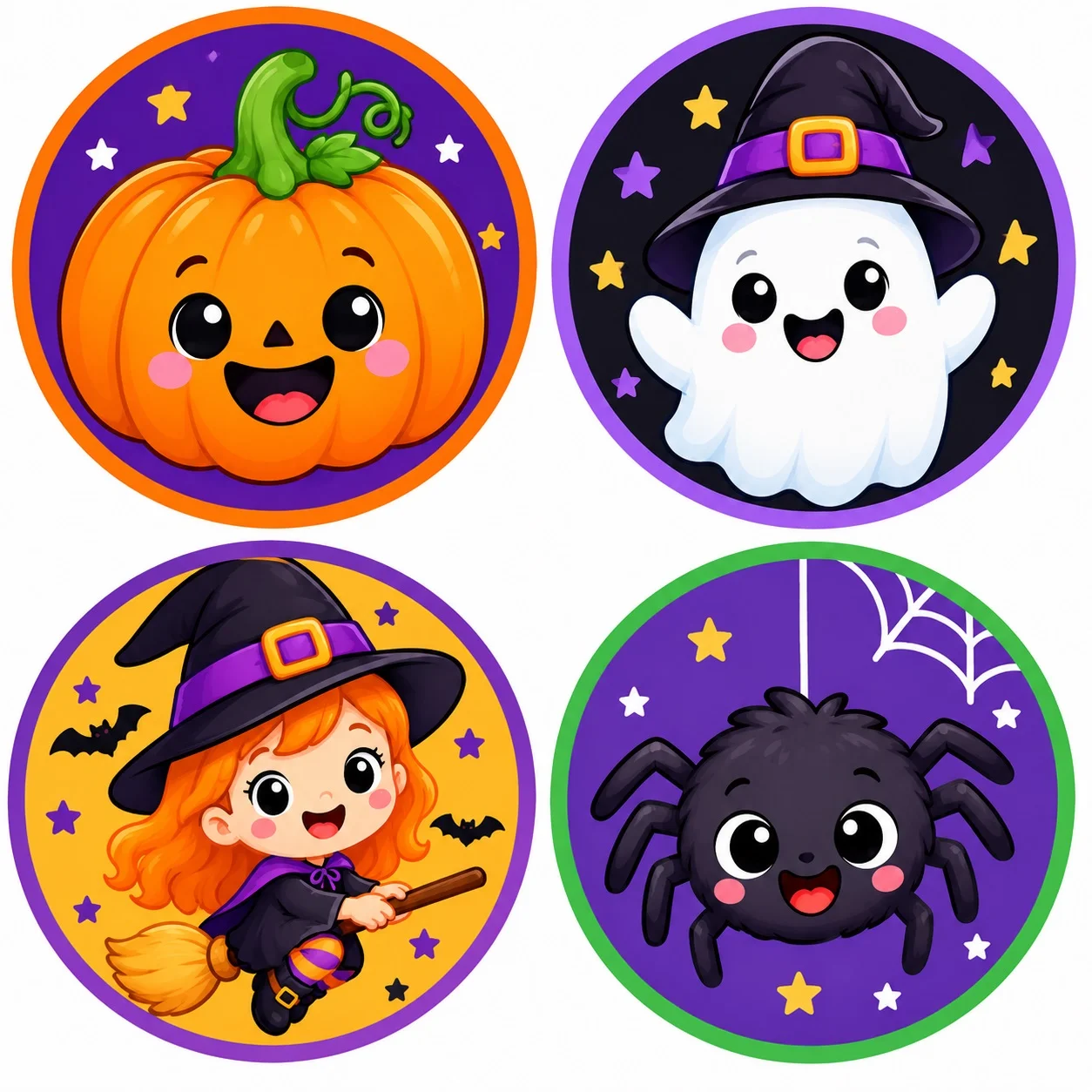 Decoração de bambolê para fotos de Halloween — amostra 2: O arquivo inclui a escrita decorada: HAPPY HALLOWEEN e 6 figuras…