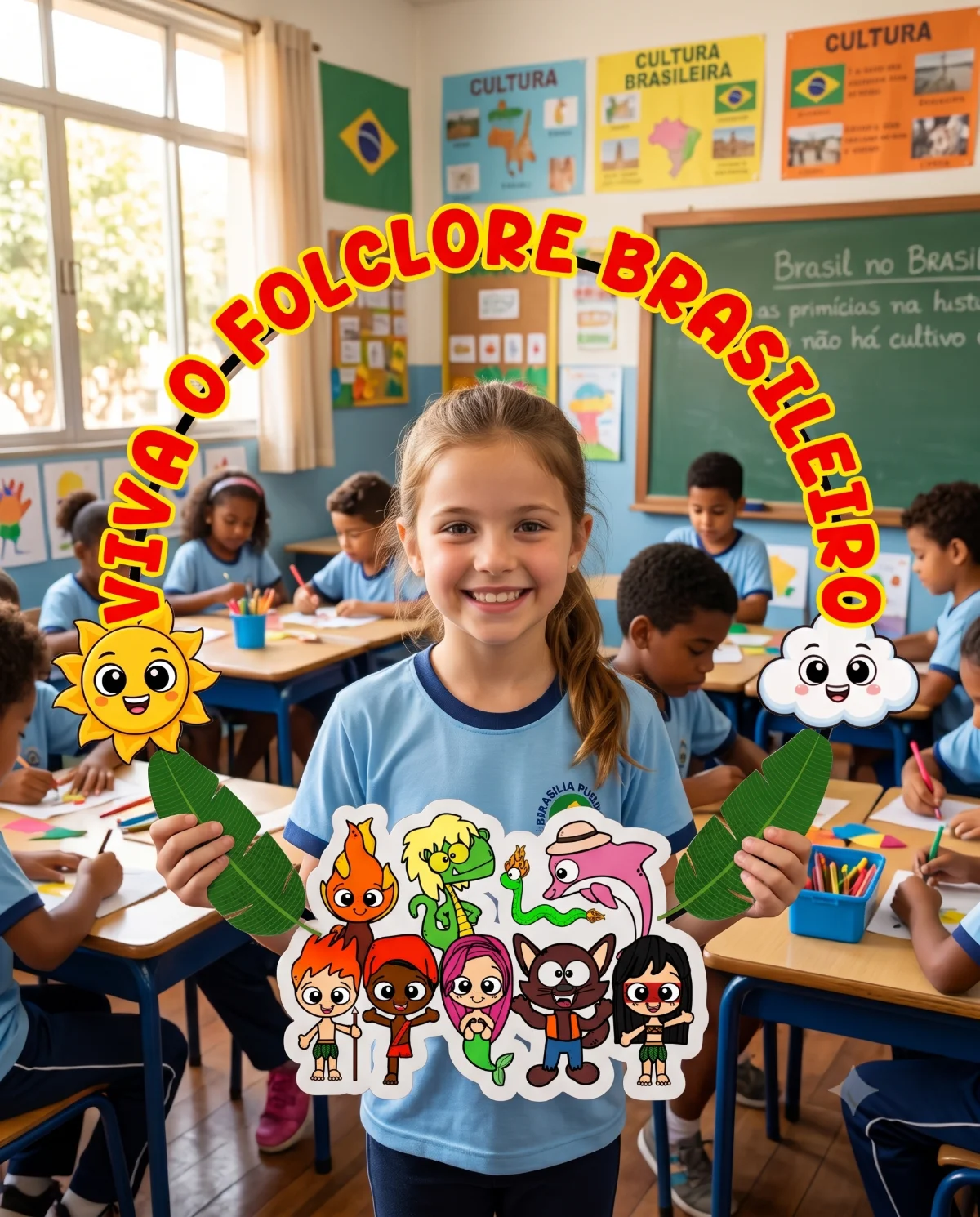 MOLDURA PARA BAMBOLÊ FOLCLORE BRASILEIRO — capa do material