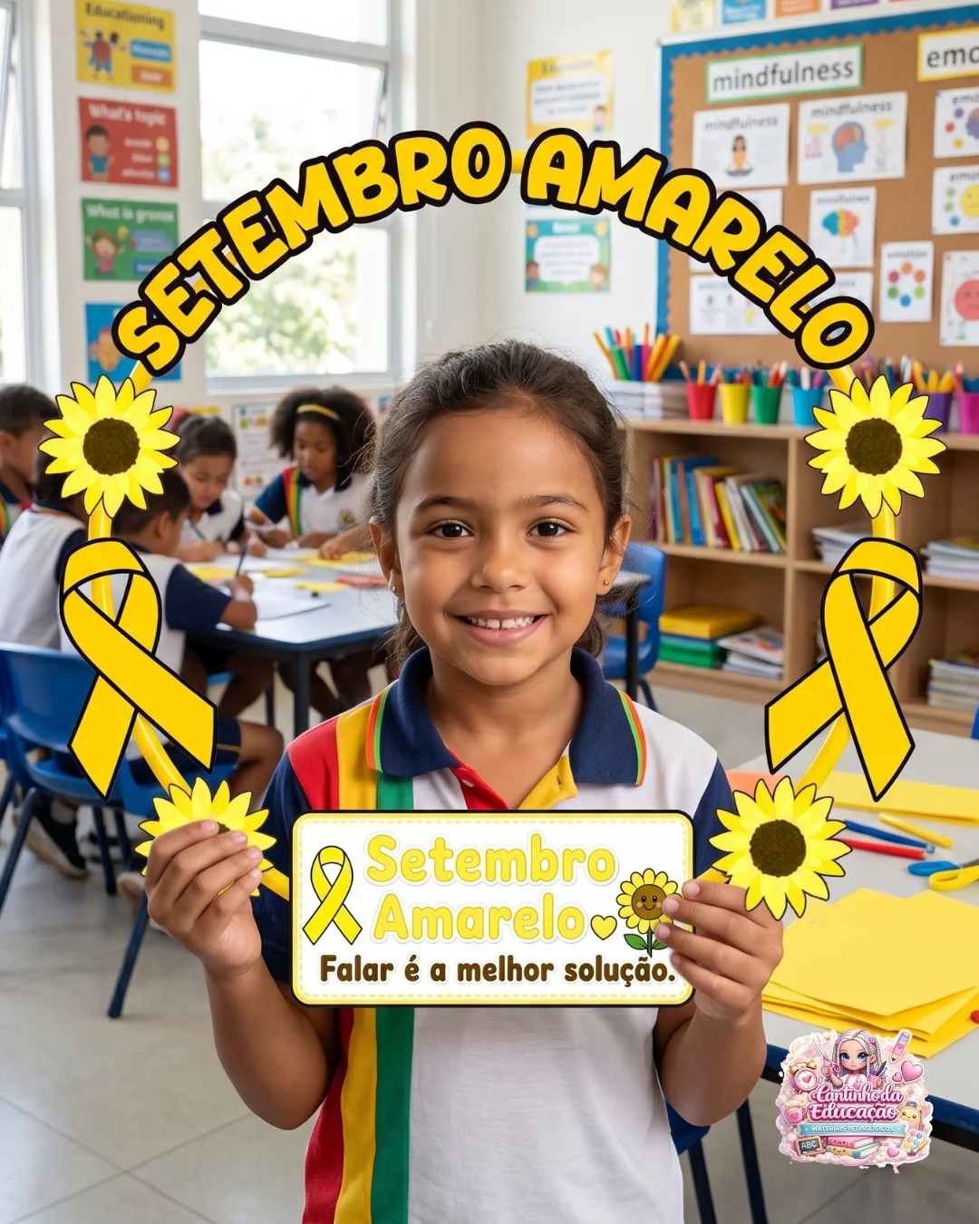 MOLDURA PARA BAMBOLÊ – SETEMBRO AMARELO! — Datas comemorativas para Educação Infantil: Um recurso especial para trabalhar o…