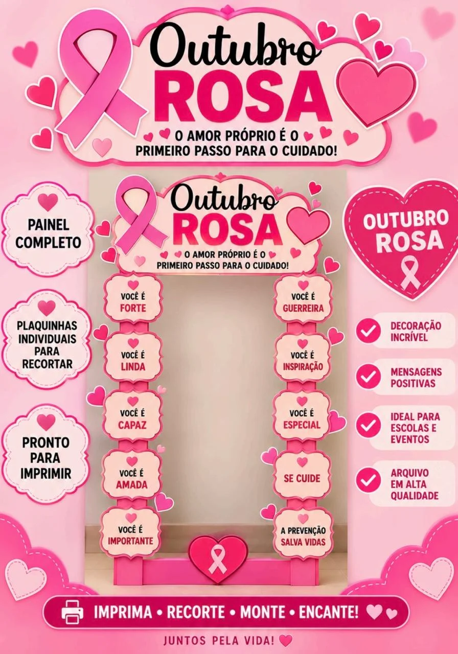 📸✨ MOLDURA PARA ESPELHO – OUTUBRO ROSA ✨📸 — amostra 2: Quer deixar seu espaço mais bonito, acolhedor e preparado para o…