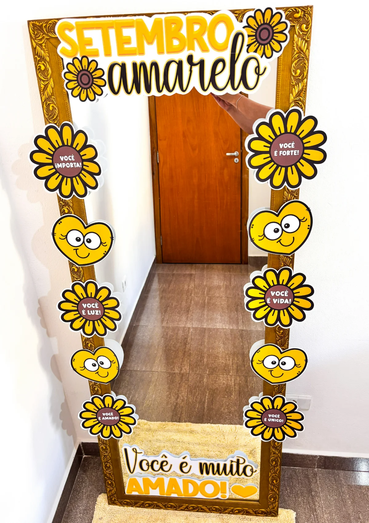 Moldura para Espelho - Setembro Amarelo – Material Pedagógico — amostra 4: Um detalhe cheio de significado para o Setembro…