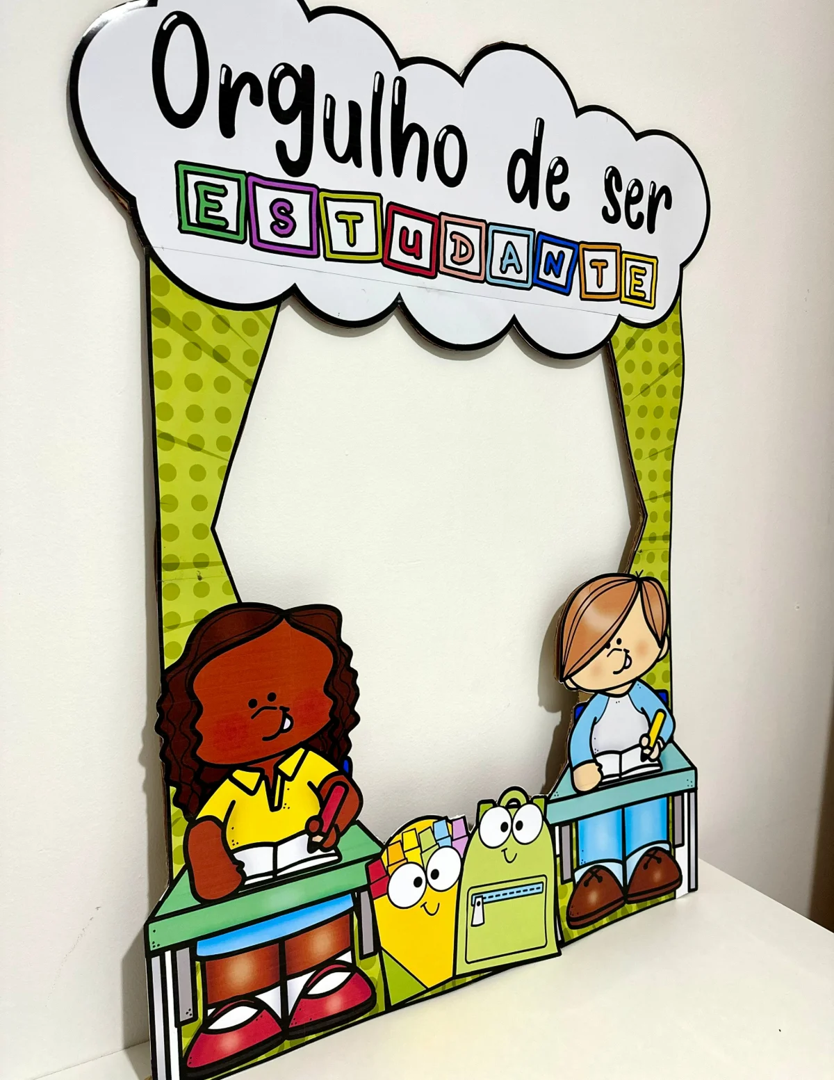 Moldura para Foto – Dia do Estudante – PDF para Imprimir — amostra 2: Formato e entrega