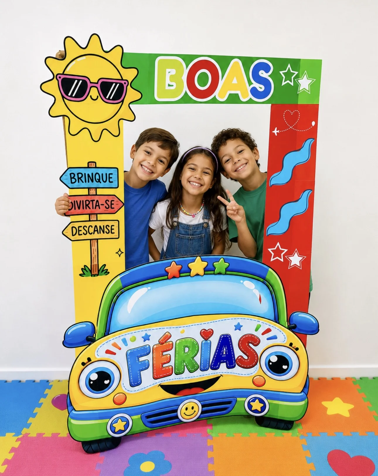 Moldura para foto férias carrinho — Atividades para Todas as séries: ✨ MOLDURA FÉRIAS – TEMA CARRINHO ✨🚗🌈 Prepare um…