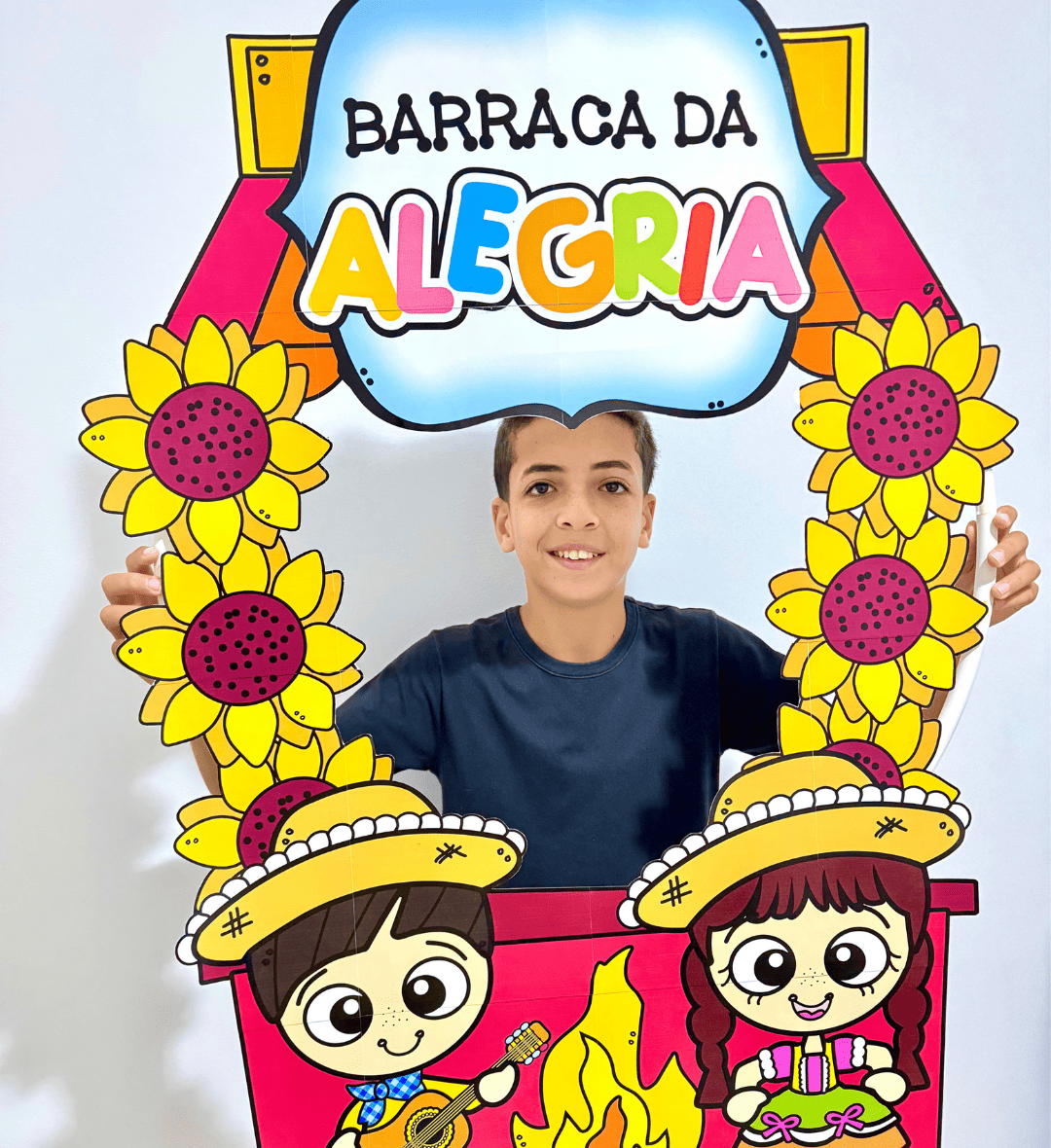 Moldura para Foto Festa Junina em PDF para Imprimir — amostra 1: Moldura para foto com tema Festa Junina