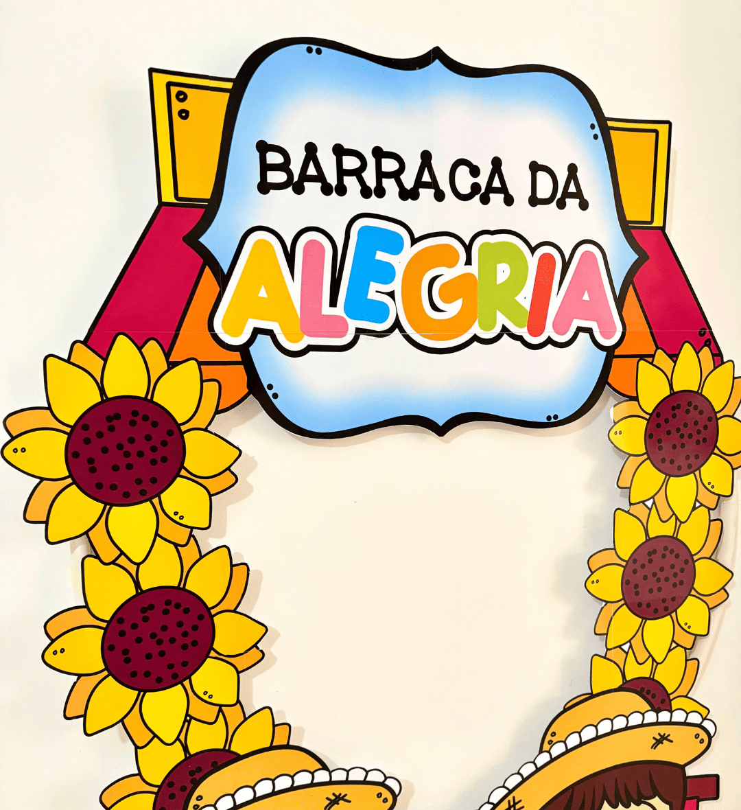 Moldura para Foto Festa Junina em PDF para Imprimir — amostra 2: O que vem no material