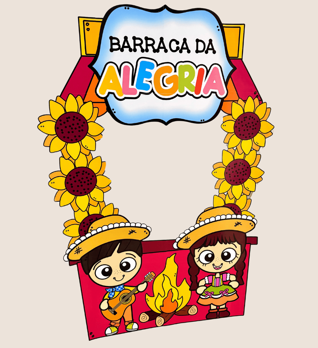 Moldura para Foto Festa Junina em PDF para Imprimir — Datas comemorativas para Educação Infantil: Crie um espaço para…