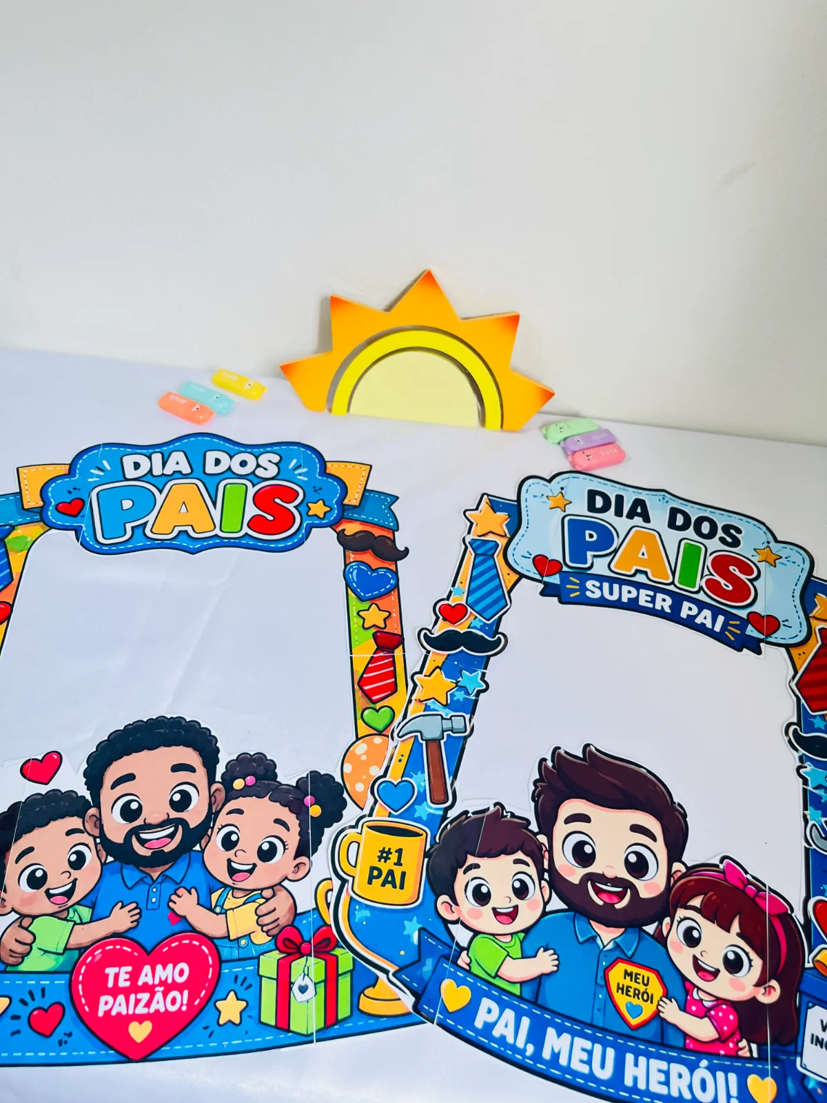 Moldura para fotos dia dos pais — capa do material