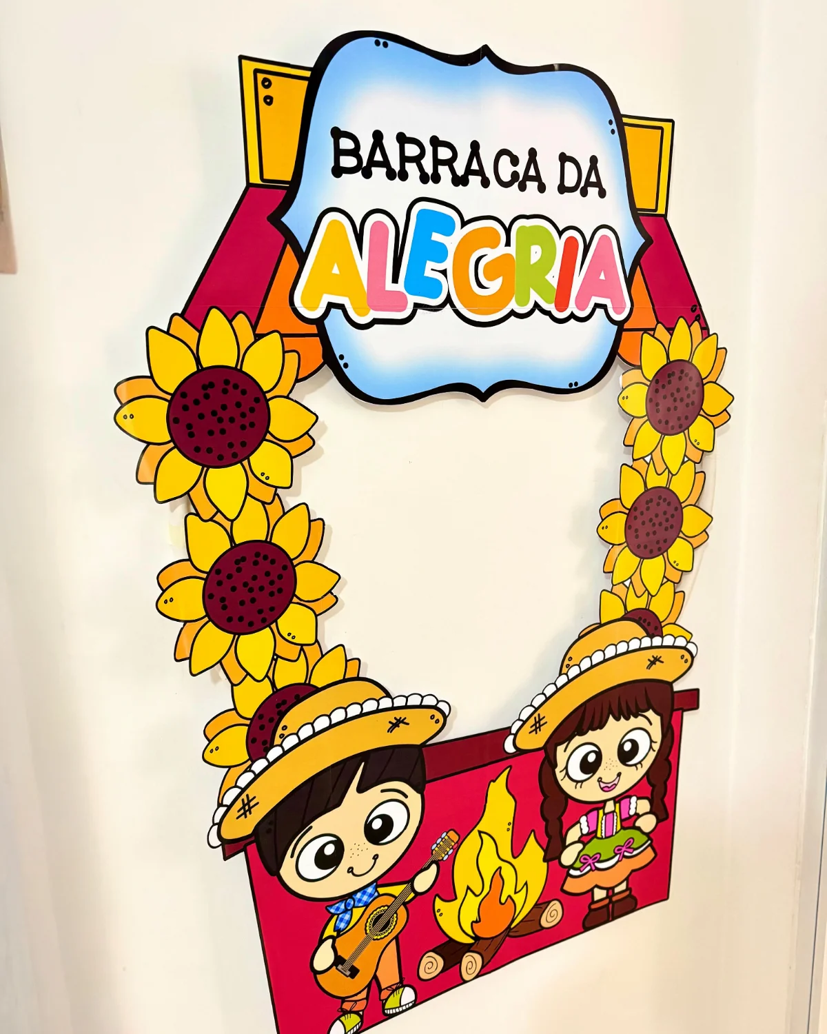 Moldura para Fotos - Tema Festa Junina – PDF para Imprimir — amostra 3: Formato e entrega