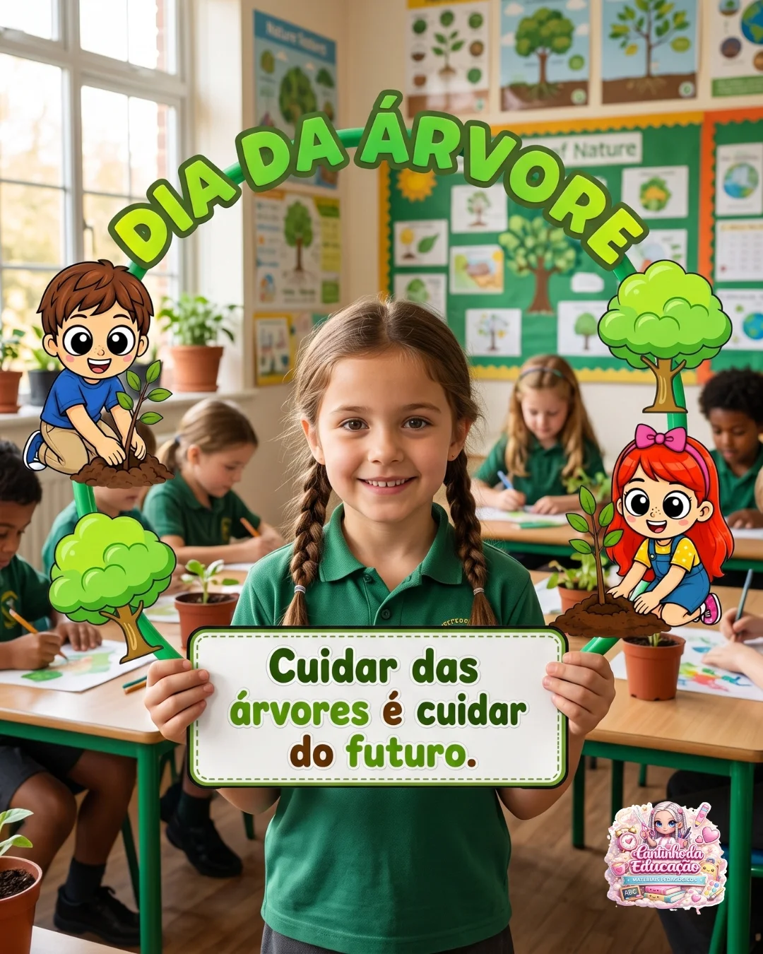 MOLDURA PDF PARA BAMBOLÊ – DIA DA ÁRVORE — Datas comemorativas para Educação Infantil: Deixe o Dia da Árvore ainda mais…