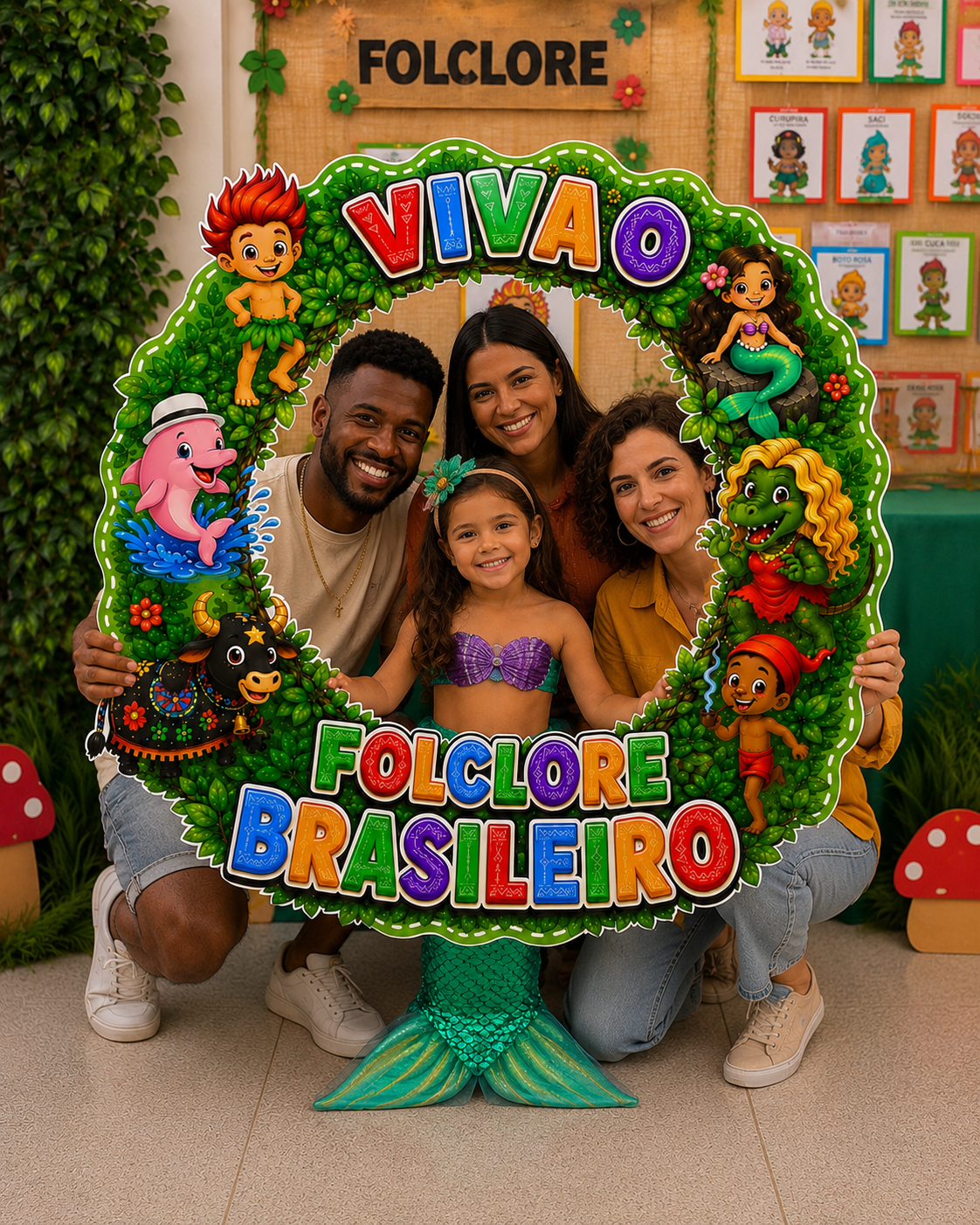 Moldura pra foto/ bambolê do folclore – Material Pedagógico — Datas comemorativas para Todas as séries: UM CLIQUE E UMA…