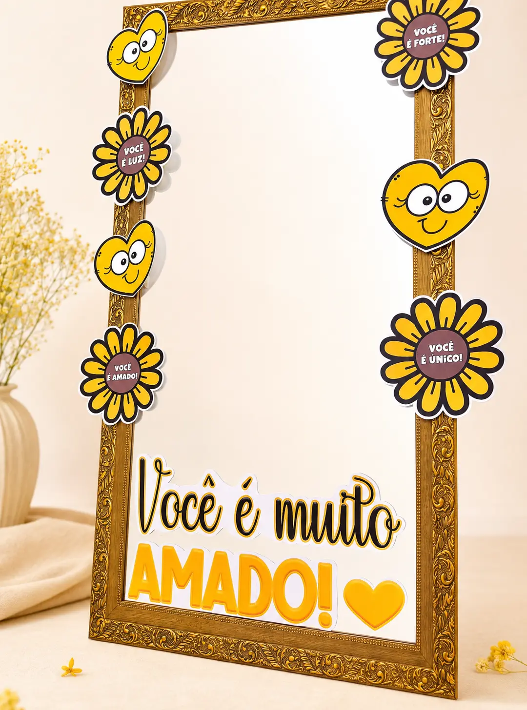 Moldura Setembro Amarelo para Espelho – Arquivo Digital — amostra 1: MOLDURA SETEMBRO AMARELO PARA ESPELHO