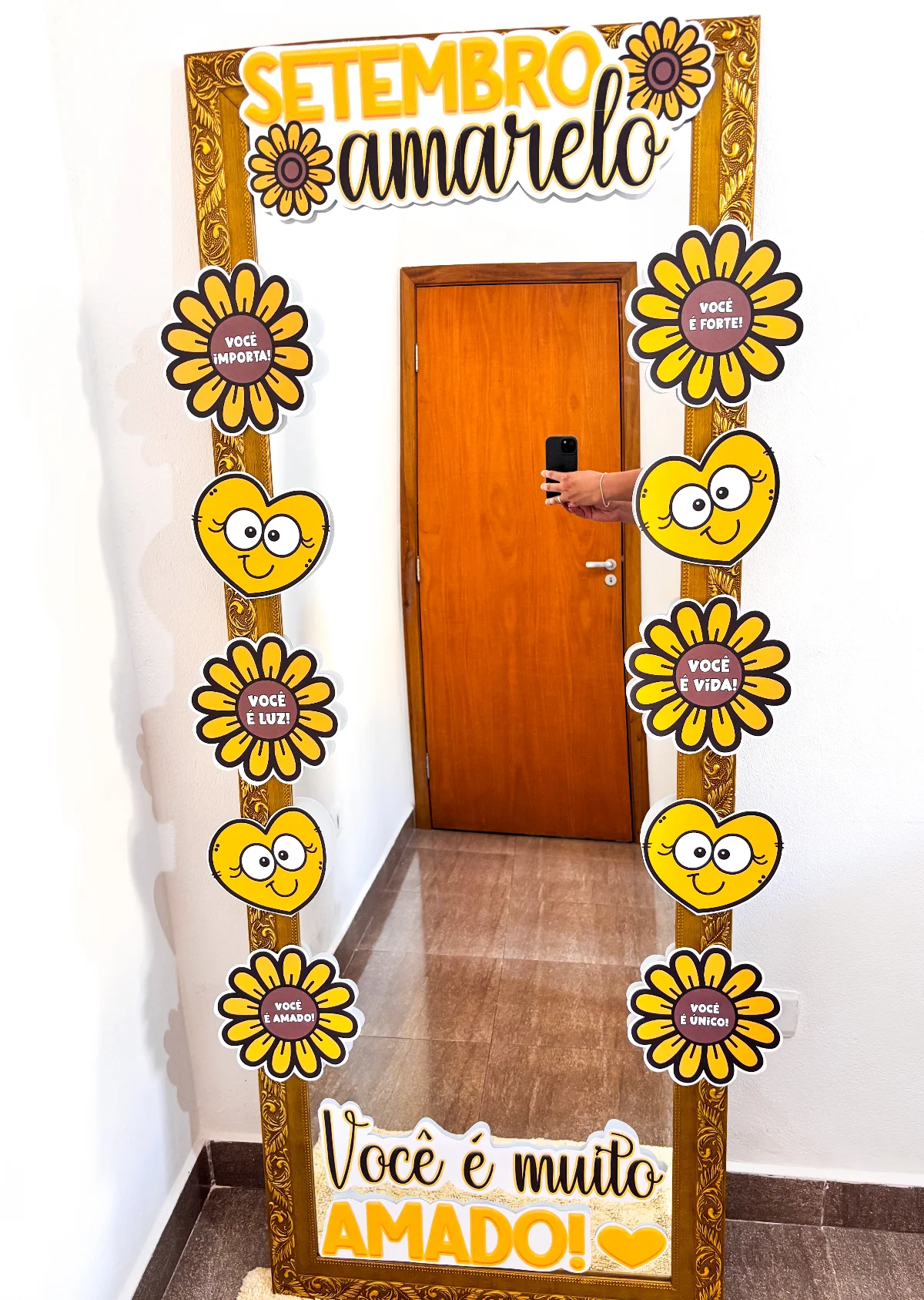 Moldura Setembro Amarelo – PDF para Imprimir — amostra 1: Um detalhe cheio de significado para o Setembro Amarelo