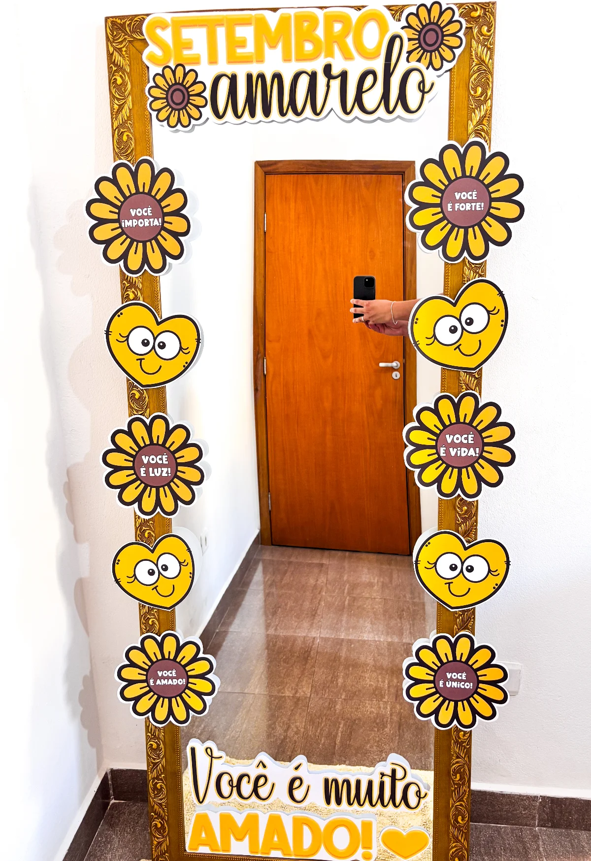 Moldura Setembro Amarelo – PDF para Imprimir — amostra 4: Um detalhe cheio de significado para o Setembro Amarelo