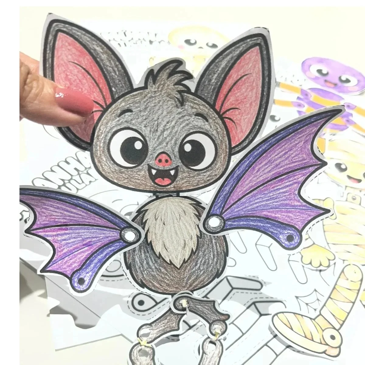 🎃 MONSTRINHOS ARTICULADOS: COLORIR, MONTAR E BRINCAR! 👻 — Datas comemorativas para Educação Infantil: 🎃 Coleção…