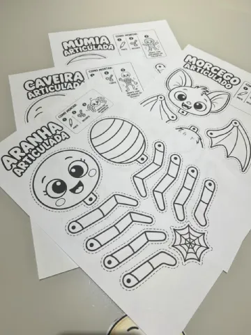 Monstrinhos Articulados - Halloween - Recurso Pedagógico — amostra 5: 👻Com a Coleção Monstrinhos Articulados, você…