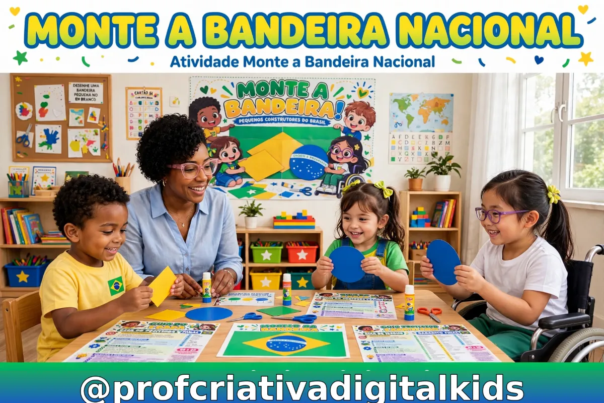Monte a Bandeira Nacional - Painel + Atividades — Datas comemorativas para Educação Infantil: Aprender sobre a Bandeira do…