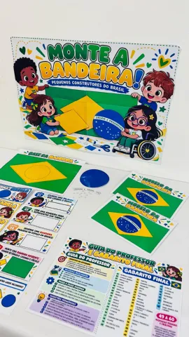 ✨ MONTE A BANDEIRA — PEQUENOS CONSTRUTORES DO BRASIL! 💚💛💙 — capa do material