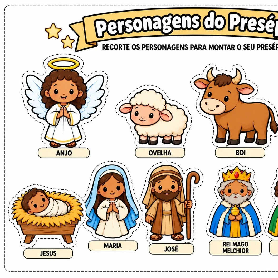 MONTE SEU PRESÉPIO: UMA VIAGEM ÀS TRADIÇÕES DO NATAL — amostra 1: MONTE O PRESÉPIO – INSTRUÇÕES DE MONTAGEM