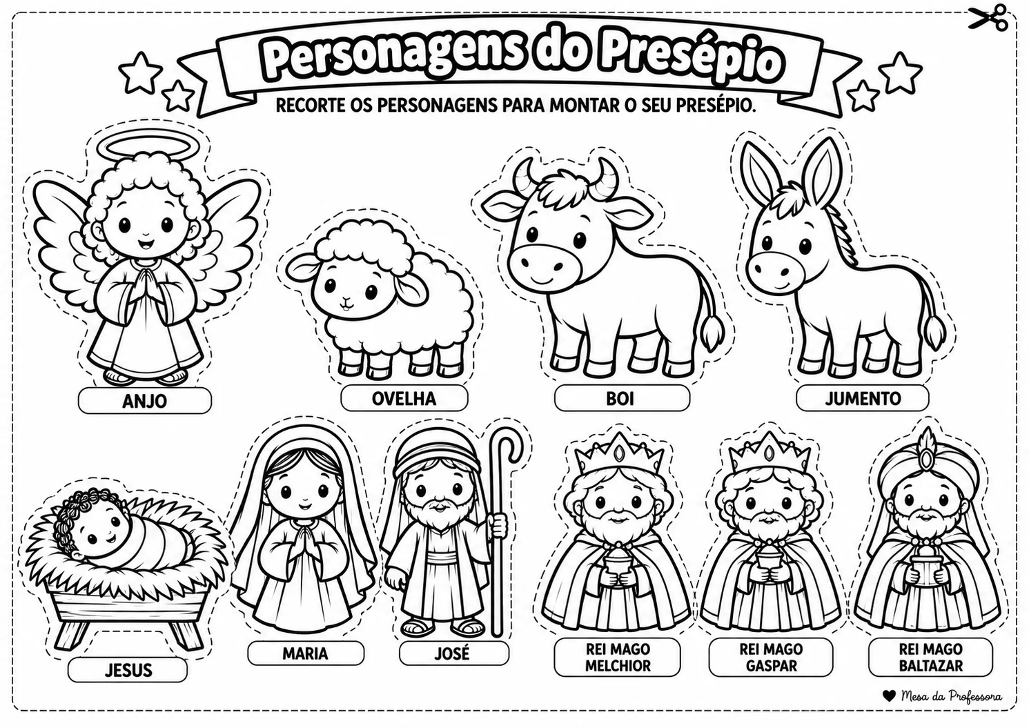 MONTE SEU PRESÉPIO: UMA VIAGEM ÀS TRADIÇÕES DO NATAL — amostra 4: 1. Conhecendo os personagens