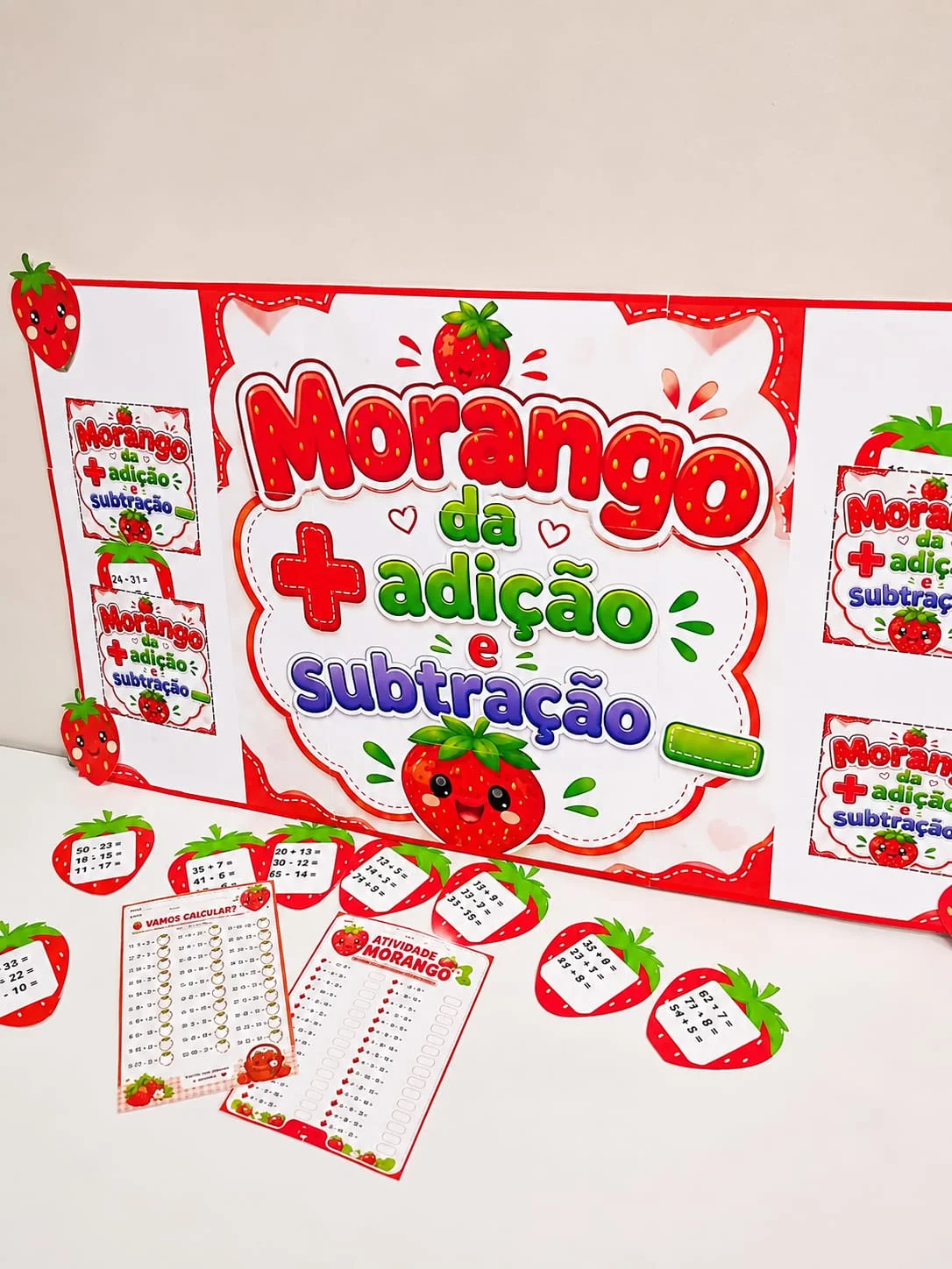 Morango da Adição e Subtração | Atividade de Matemática — capa do material