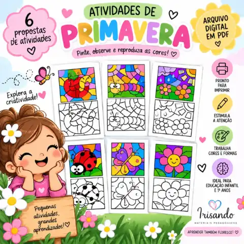 Mosaico da primavera para aprender, observar e criar! — amostra 1: Um material pensado para tornar as propostas de…