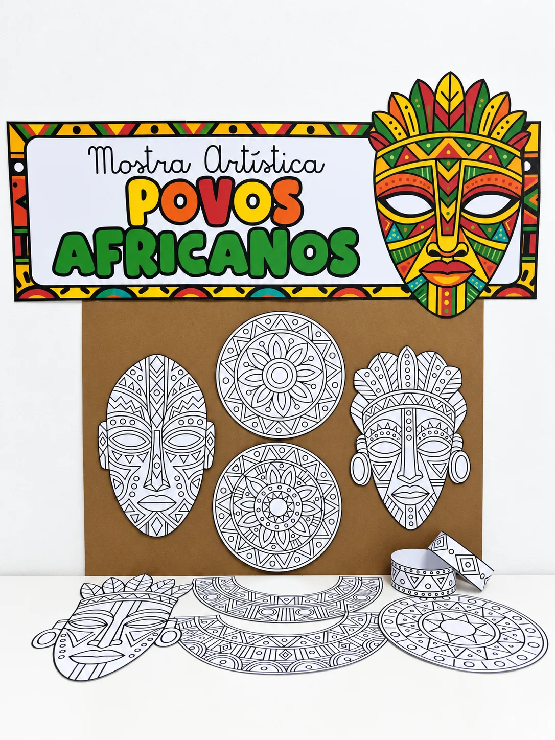 Mostra Artística Povos Africanos – Atividades para Imprimir — História para Educação Infantil: Mostra Artística Povos…