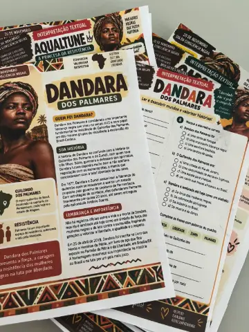 MULHERES NEGRAS QUE FIZERAM HISTÓRIA 3° ao 5° de 8 a 10 anos — capa do material