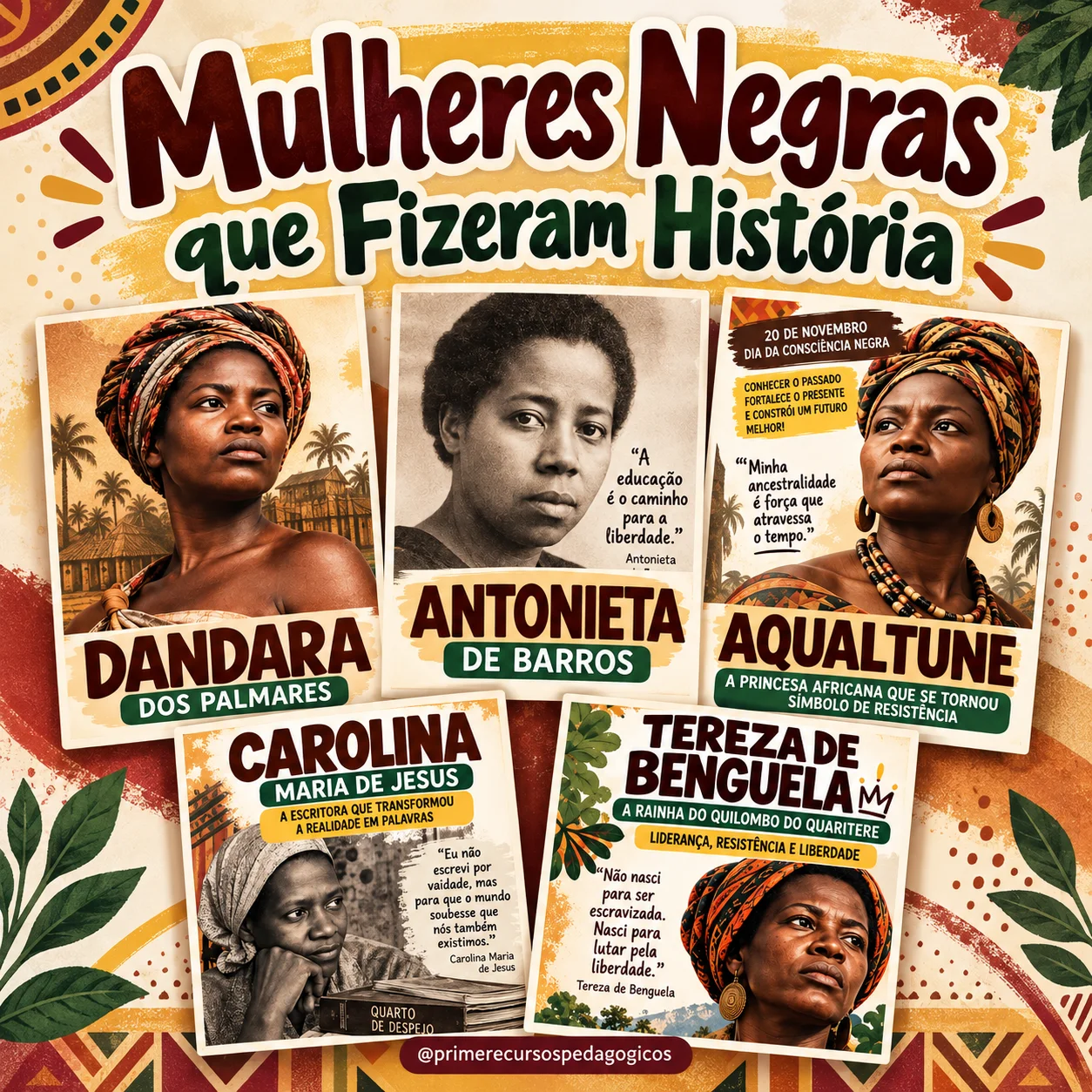 Mulheres Negras que Fizeram História - Atividades Para Imprimir — Datas comemorativas para Todas as séries: Atividades…
