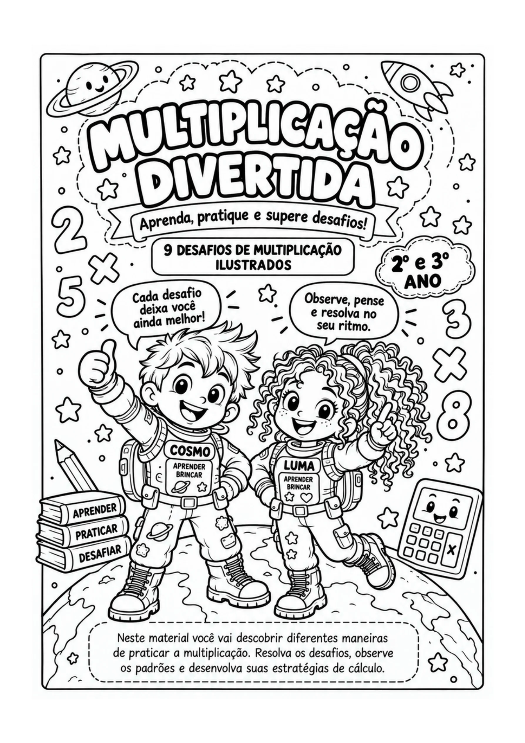 Multiplicação Divertida 2º e 3º Ano – Tabuada em PDF — capa do material