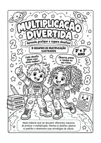 Multiplicação divertida para imprimir – 2º e 3º ano — amostra 3: Como usar em sala