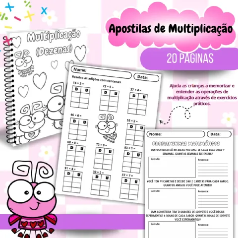 ✖️ Multiplicando Saberes: Pacote de Apostilas de Matemática — capa do material