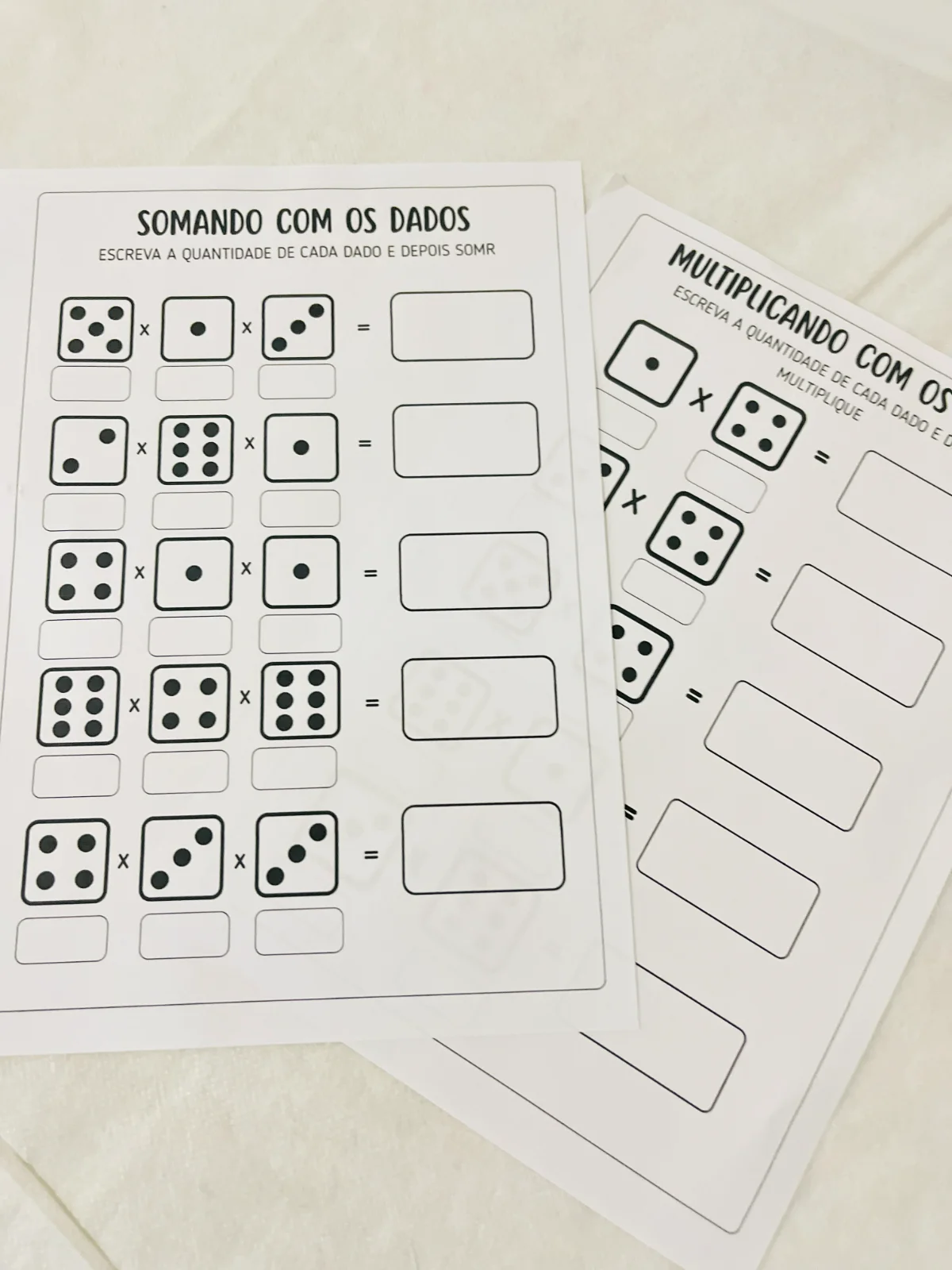 Multiplique com os Dados – Material Pedagógico — amostra 1: Sobre o Multiplique com os Dados